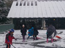 サレジオ雪景色