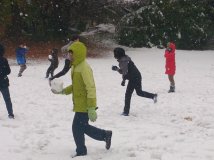 サレジオ雪景色