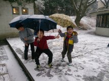 やっぱり雪はうれしいね
